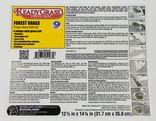 WOODLAND SCENICS READY GRASS MAT 12" x 14" FOREST GRASS landscape WDS5143 NEW