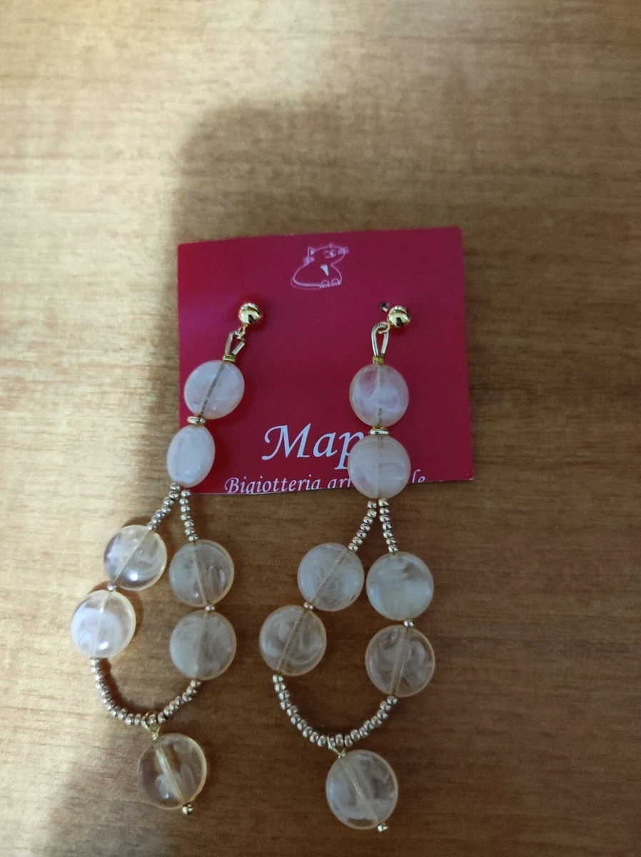 Orecchini Pendenti In Argento 925 Con Vera Rosa Conservata - Forma Ovale, In Confezione Regalo - Gioiello Floreale Unico