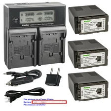 Kastar Battery LCD Dual Fast Charger for Panasonic VW-VBG6 & AG-HMR10P Camcorder