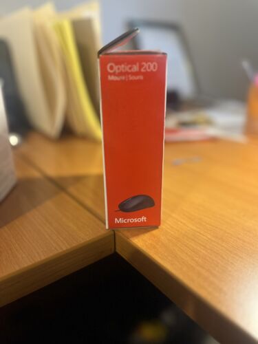 Microsoft Wired USB Optical Mouse 200 Model 1405 Black JUD-00001 New in Box - Picture 2 of 3