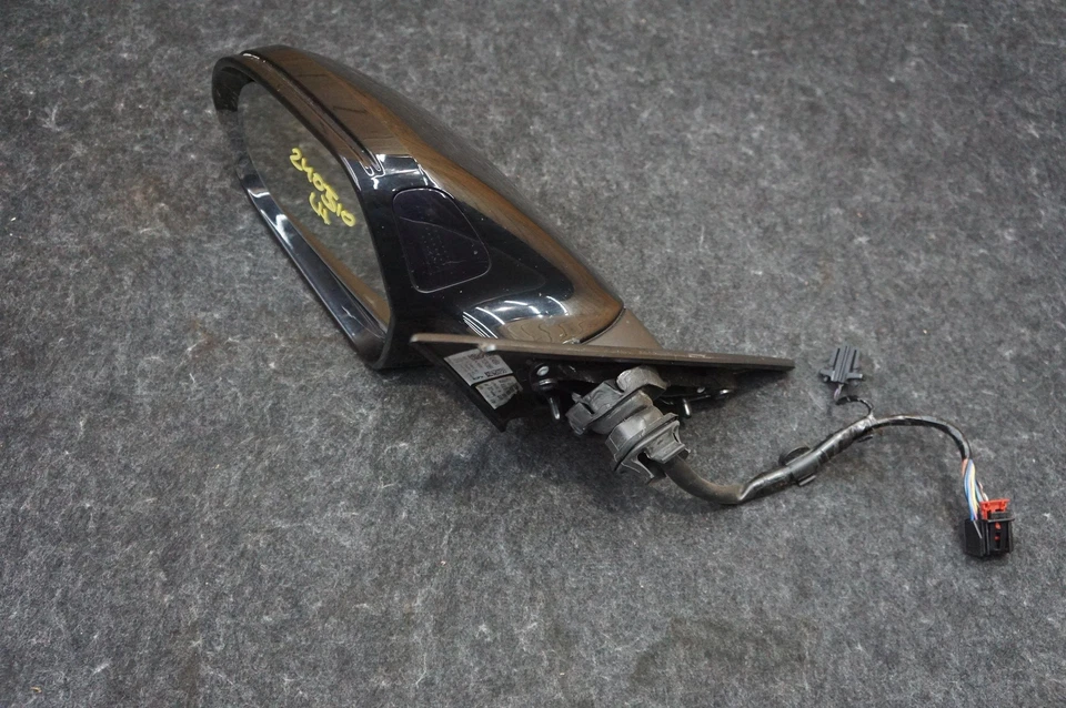 Conjunto de espejo retrovisor delantero izquierdo térmico negro OEM 4G1857409AE Audi S6 14-17 *Nota Foto 4 de 4