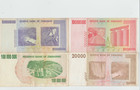 Zimbabwe 4 Banknotes 100 Million,10 Billion and 20,000 Dollars 2008 — photo 2