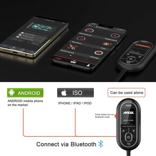Bluetooth Professional OBDII Code Reader Vehicle Scan Tool Fr Android