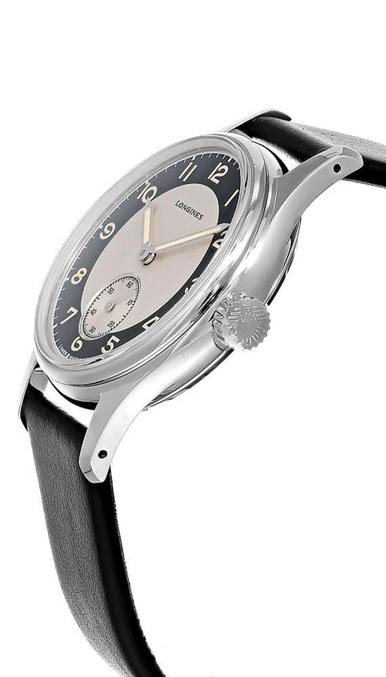 Longines Heritage Classic Automatic 38.5mm Tuxedo Men's Watch L2.330.4.93.0 - image 2 of 4