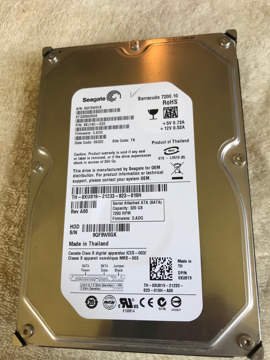 Seagate Barracuda 7200.10 ハードドライブ 320 GB Amazon.com: Seagate Barracuda ST3320620AS, 7200.10 - Hard