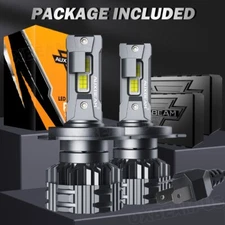 AUXBEAM H4 9003 F22 SERIES LED Headlight CANbus Bulbs 24000LM Super Bright White