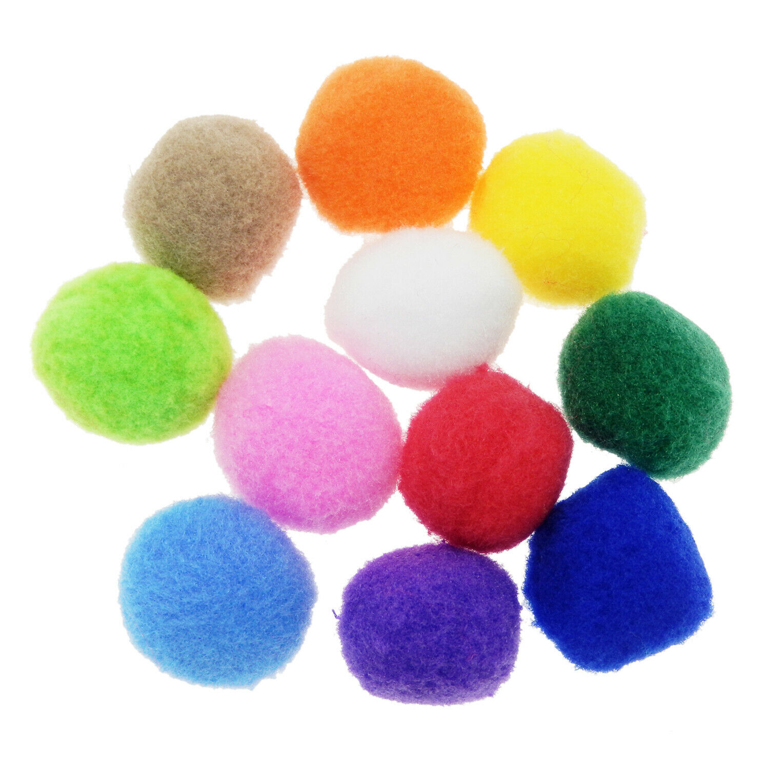 100-Pack Mini Pom Poms Arts and Crafts Pom Pom Balls Decorations Mixed  Colors