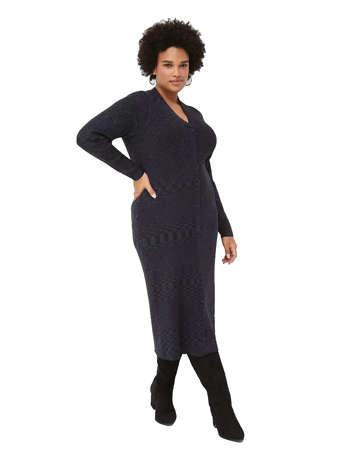 Женские однотонные платья-свитеры Lane Bryant