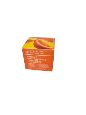 HTF Grassroots Research Lab Vitamin C Power Brightening Cream SPF 25 NIB New...