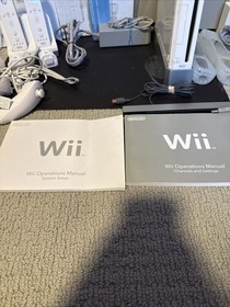 Nintendo Wii Video Game Console with Controller Large Lot, Wii Speak, Motion,etc