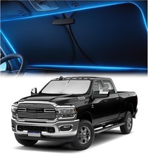Windshield Sun Shade for Dodge RAM 2500 3500 2010-2025 2026, Foldable Car Window