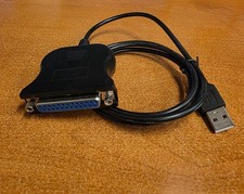 3' USB to 25-pin Female Parallel Printer Adapter Cable