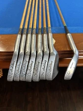 Vintage Spalding Tournament Model Par Flite Irons 2-8, 9  H&B Power Built Rare