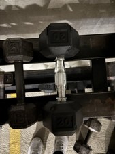 Coated Hex 20lbs Dumbbell Only 1