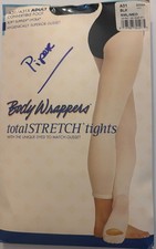 Body Wrappers Total Stretch Tights - sz SML/MED - Black
