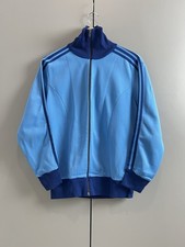 VINTAGE 80 70S ADIDAS WEST GERMANY BLUE ZIP SWEATSHIRT RARE