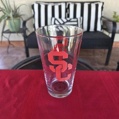 University Southern California Trojans Pint Beer Glass USC