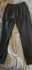 Nike Black Cotton Blend Jogger Pants Men's XL Drawstring Elastic Waist Pockets