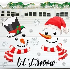 Christmas Garage Door Decoration Magnetic As Shown in the Picture 