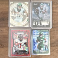 Panini Topps Malachi Corley Rookie Jets Hilltoppers Card Lot (4 Cards)