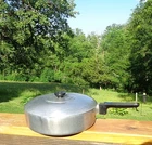 🔥 Vintage Wagner Ware Magnalite 4570-P Frying Pan Skillet W/ Lid *RARE*