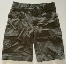 Boy Scouts Cargo Uniform Shorts Youth Size 10 Green Cotton Nylon Spandex EUC