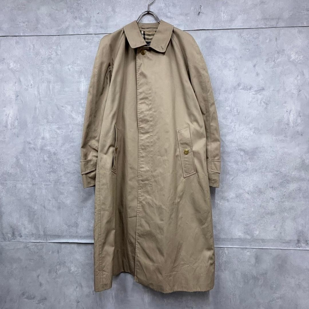 Burberry Balmacaan Coat Long-sleeves Collared Buttoned Size M For Men thumbnail 2