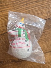 Jack in the Box Snowman Christmas Ornament 1995 NOS