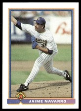 1991 Bowman Jaime Navarro Milwaukee Brewers #42