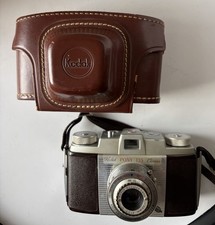 Kodak Pony 135 Model C Vintage 35mm Viewfinder Camera Original Leather Case
