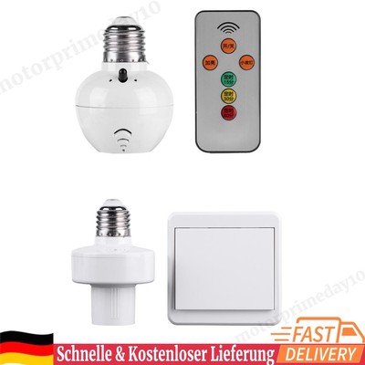 E27 Wireless Remote Control Light Lamp Holder Switch Socket Device for LED Bulb