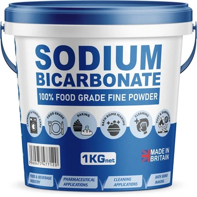 PURE SOURCE NUTRITION PSN Sodium Bicarbonate Baking Soda BI Carb Bath Bombs Fine Powder 1KG Bucket