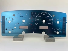 US Speedo Aqua Stainless Dodge Ram Gauge Face for Clusters 2002-2005 (Diesel)