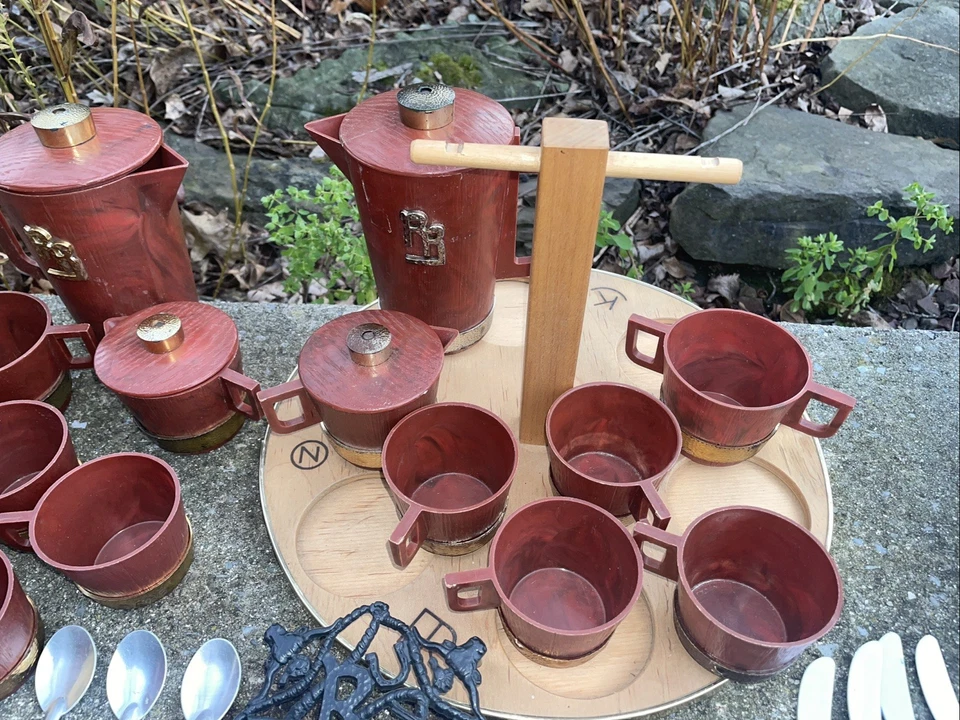 Raro 1953 Ideal Roy Rogers Dale Evans Western Juego de Cena Tazas de Té Barbacoa De Colección Foto 3 de 4