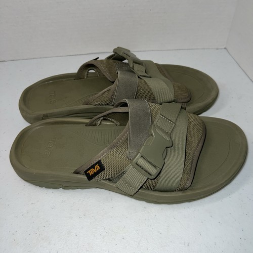 Teva Sandalen Herren Größe 9 olivgrün Hurricane Verge Strand Slipper Schuhe Wandern - Bild 3 von 7