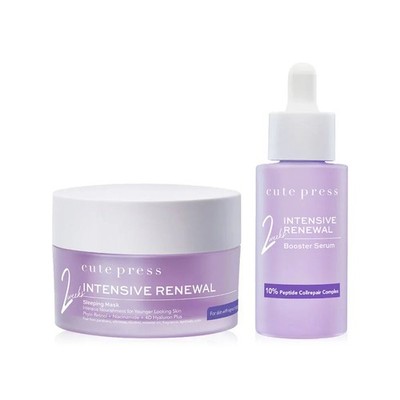 Cute Press Facial Care Set - Intensive Renewal Mask & Booster Serum
