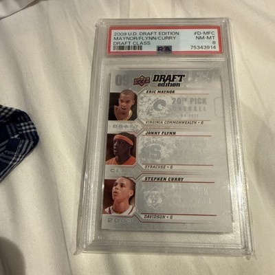 2009 Upper Deck Draft Edition Draft Class Stephen Curry, Flynn, Maynor RC PSA 8