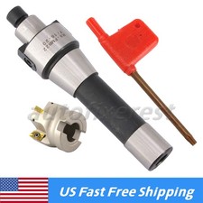 R8 FMB27 Arbor 400R-80-27-6T Face End Mill Shell Cutter + 4Pcs APMT1604 Inserts
