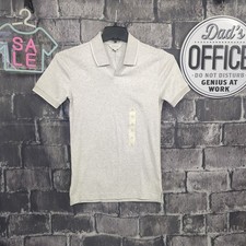 Banana Republic Lt Gray Luxe Touch Slim Polo Men's Size XS 100 Cotton Rare NWT 