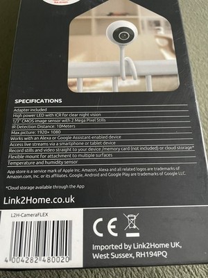 Link 2 Home Flexible Innenkamera Ideal für Haustiere und als Babyphone