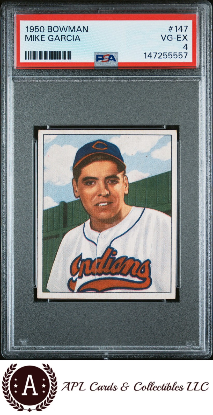 1950 Bowman #147 Mike Garcia PSA 4