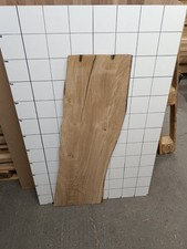 Solid Live Edge Oak Slab, Kiln Dried,Resin Project  DIY  102x31-33x2.5 cm #10