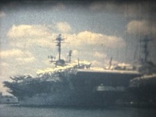 Aircraft Carrier Boats Sailors Cars Cape May NYC Hudson 8mm Film Reel Home Movie