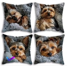 YORKSHIRE TERRIER Puppy Dog Cushion Covers Decorative cushions Yorkie Dogs cover