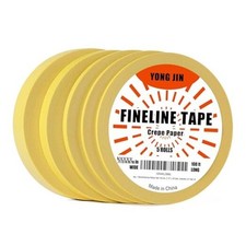 Multi-Size Pinstripe Tape, Fine Line Masking 1/16", 1/8", 1/4", 1/2", 5/7"