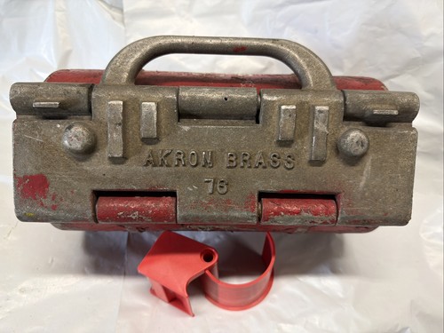 Antique Vintage Firefighter Akron Brass 76 Fire Hose Clamp