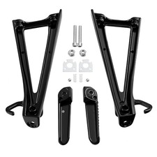 Motorcycles Black Rear Passenger Foot Pegs Rest Bracket Fit for Rear 06-16-B