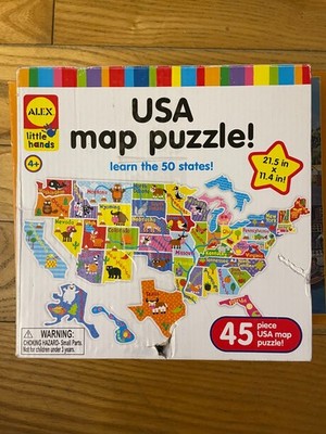 MUST BUY 6 OR MORE PUZZLES & READ I.D. BELOW - USA MAP