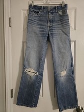 Vintage Men's Sergio Valente Blue Cotton Jeans 31x36 Torn Knees 