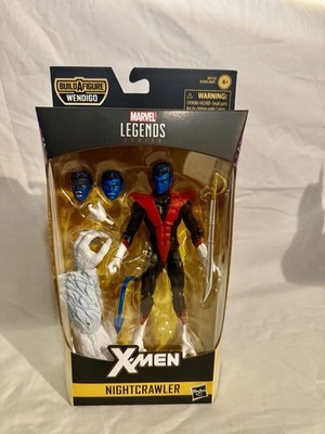 Hasbro Marvel Legends X-Men Nightcrawler Figure Boxed w/ Staff, Alt Head, BAF